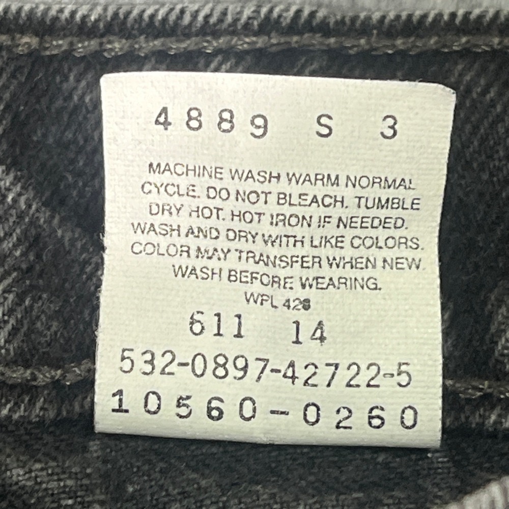 Vintage Levis 560 Loose Fit Straight Leg Jeans Black Made in USA 90s Womens 3 S - Picture 5 of 8